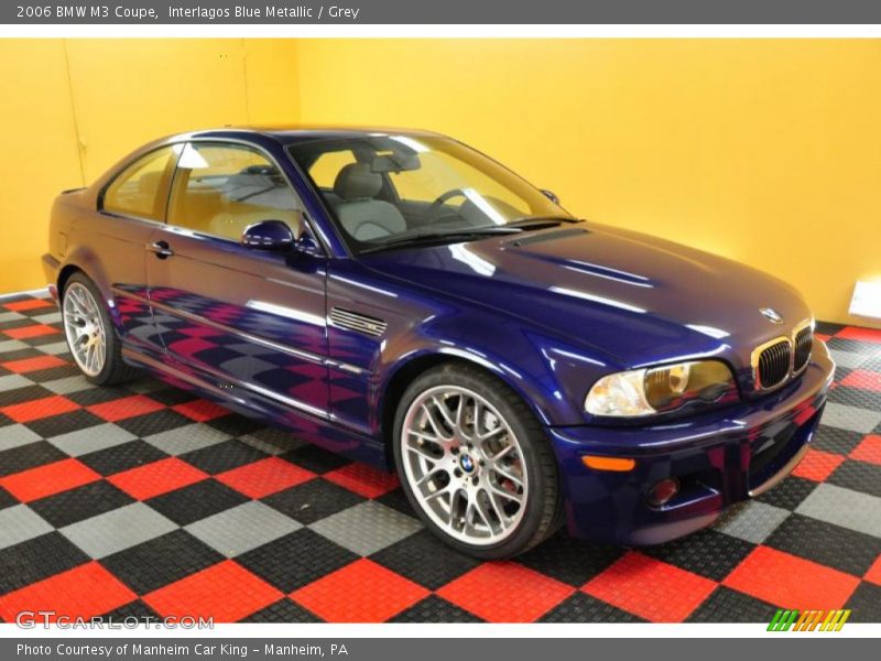 Interlagos Blue Metallic / Grey 2006 BMW M3 Coupe