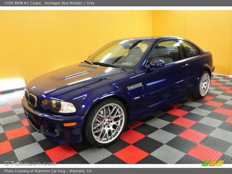 Interlagos Blue Metallic / Grey 2006 BMW M3 Coupe
