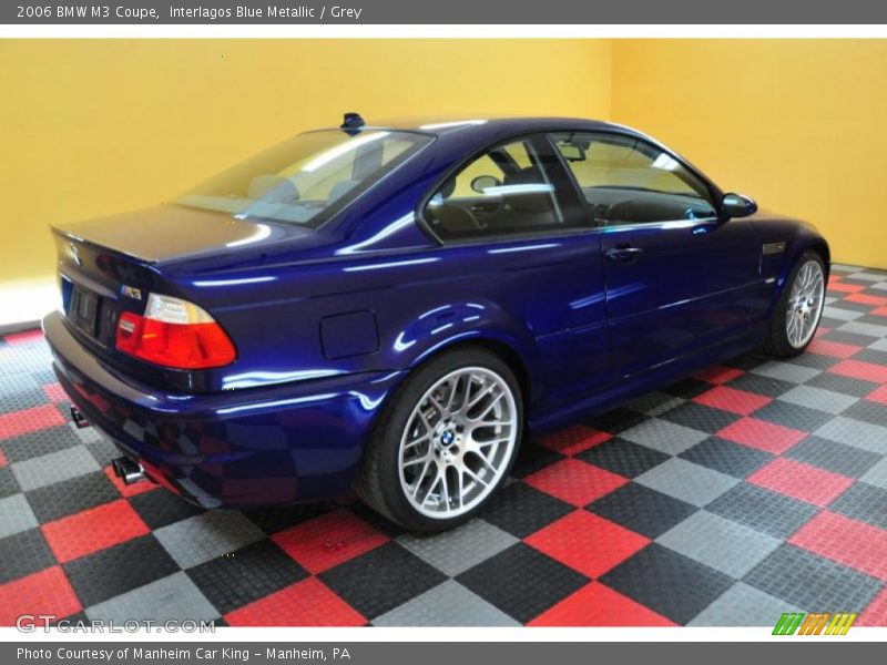 Interlagos Blue Metallic / Grey 2006 BMW M3 Coupe