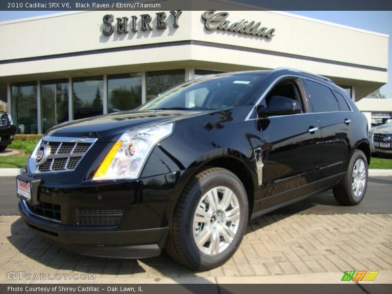 Black Raven / Ebony/Titanium 2010 Cadillac SRX V6