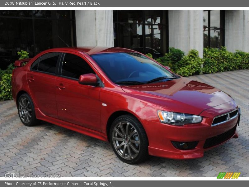 Rally Red Pearl / Black 2008 Mitsubishi Lancer GTS