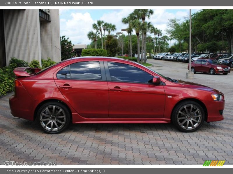 Rally Red Pearl / Black 2008 Mitsubishi Lancer GTS