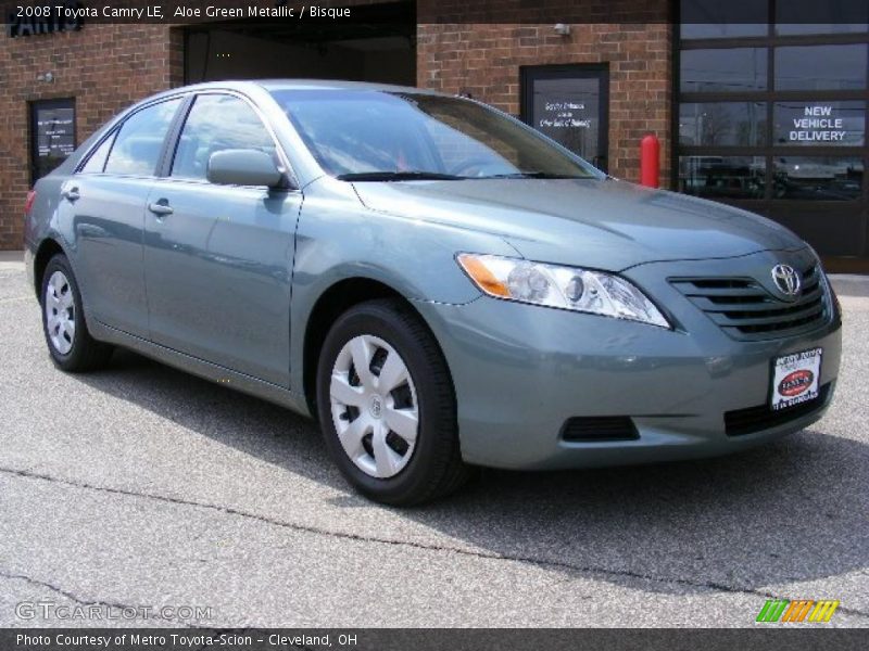 Aloe Green Metallic / Bisque 2008 Toyota Camry LE