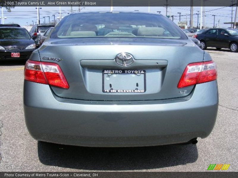 Aloe Green Metallic / Bisque 2008 Toyota Camry LE