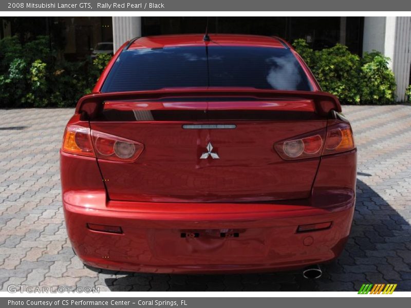Rally Red Pearl / Black 2008 Mitsubishi Lancer GTS