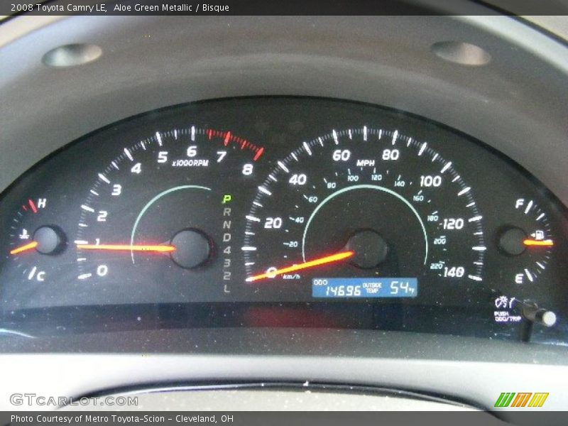 Aloe Green Metallic / Bisque 2008 Toyota Camry LE