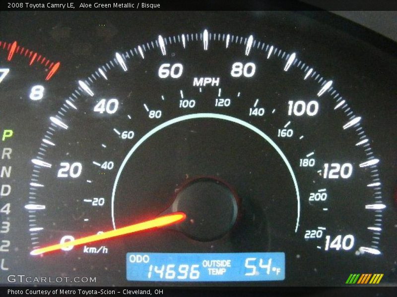 Aloe Green Metallic / Bisque 2008 Toyota Camry LE