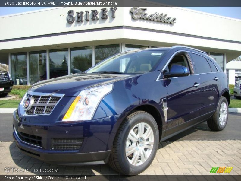 Imperial Blue / Shale/Brownstone 2010 Cadillac SRX 4 V6 AWD