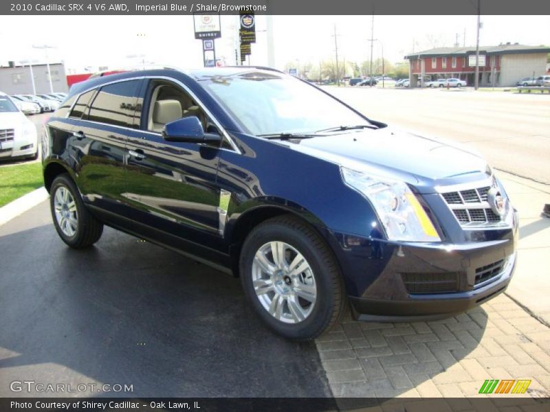 Imperial Blue / Shale/Brownstone 2010 Cadillac SRX 4 V6 AWD