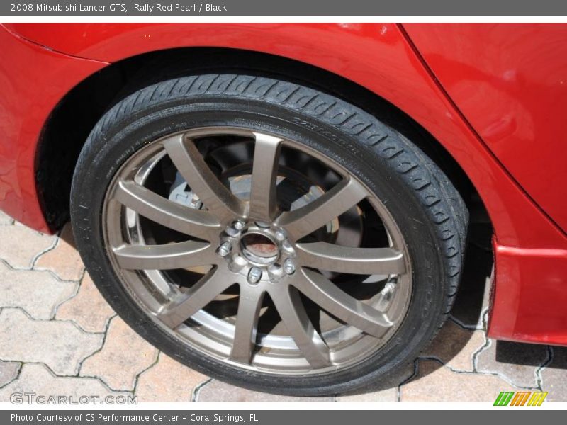 Rally Red Pearl / Black 2008 Mitsubishi Lancer GTS