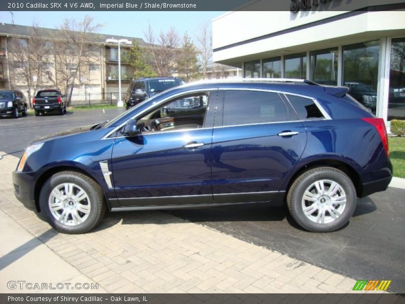 Imperial Blue / Shale/Brownstone 2010 Cadillac SRX 4 V6 AWD