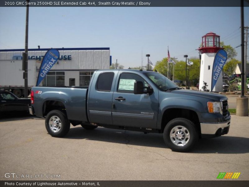 Stealth Gray Metallic / Ebony 2010 GMC Sierra 2500HD SLE Extended Cab 4x4