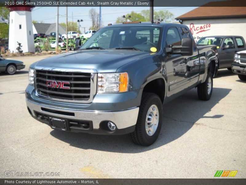 Stealth Gray Metallic / Ebony 2010 GMC Sierra 2500HD SLE Extended Cab 4x4