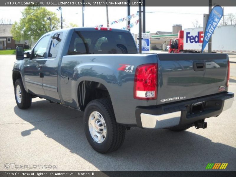 Stealth Gray Metallic / Ebony 2010 GMC Sierra 2500HD SLE Extended Cab 4x4