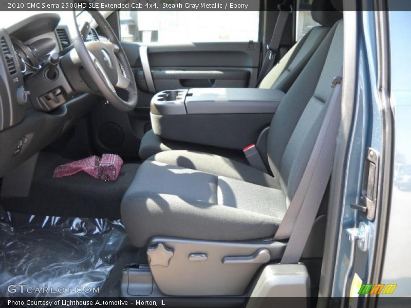 Stealth Gray Metallic / Ebony 2010 GMC Sierra 2500HD SLE Extended Cab 4x4