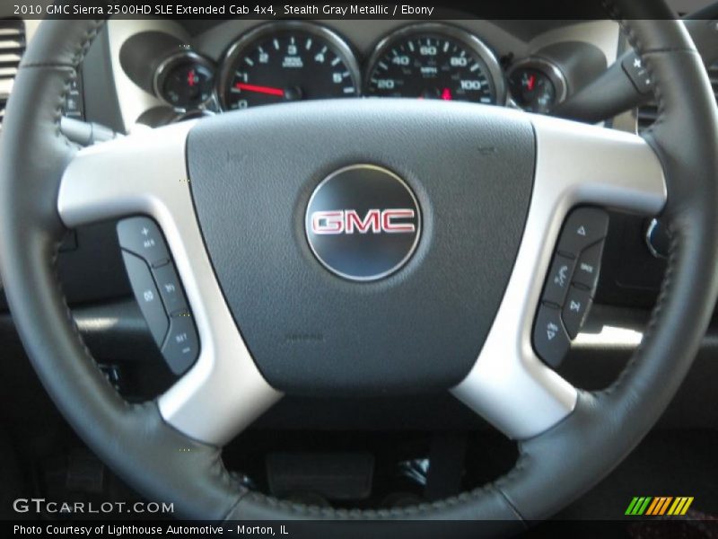 Stealth Gray Metallic / Ebony 2010 GMC Sierra 2500HD SLE Extended Cab 4x4