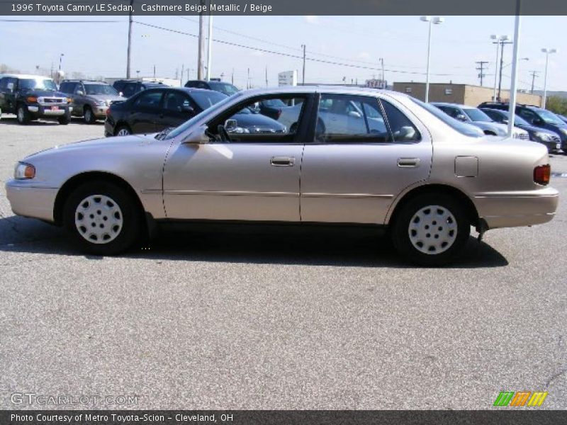 Cashmere Beige Metallic / Beige 1996 Toyota Camry LE Sedan