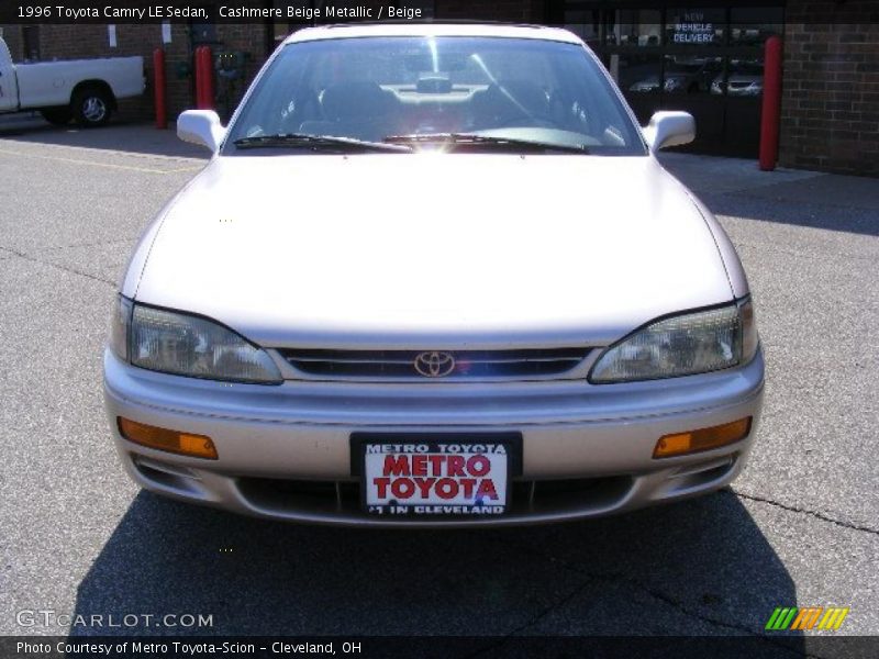Cashmere Beige Metallic / Beige 1996 Toyota Camry LE Sedan