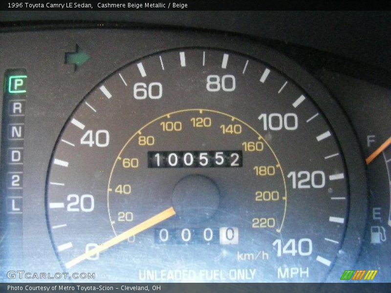 Cashmere Beige Metallic / Beige 1996 Toyota Camry LE Sedan