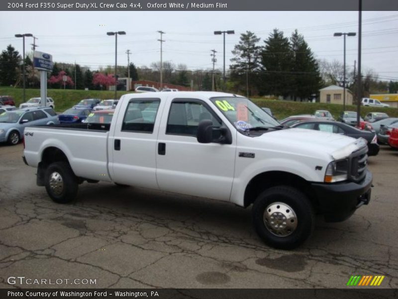 Oxford White / Medium Flint 2004 Ford F350 Super Duty XL Crew Cab 4x4