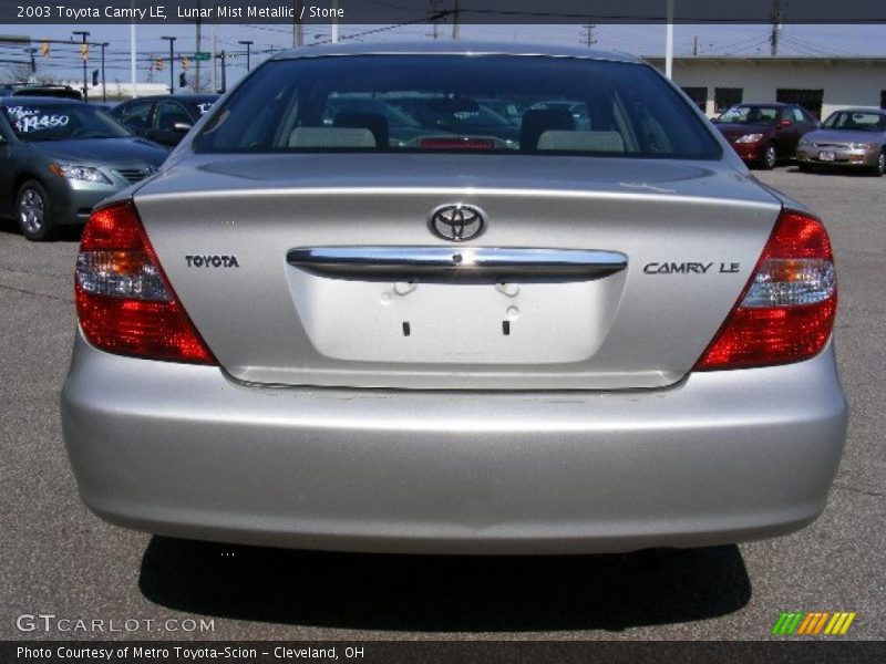 Lunar Mist Metallic / Stone 2003 Toyota Camry LE