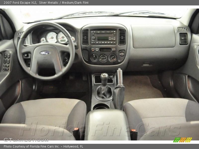 Silver Metallic / Medium/Dark Flint 2007 Ford Escape XLS