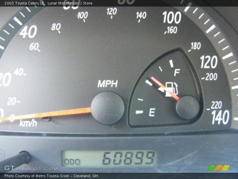 Lunar Mist Metallic / Stone 2003 Toyota Camry LE