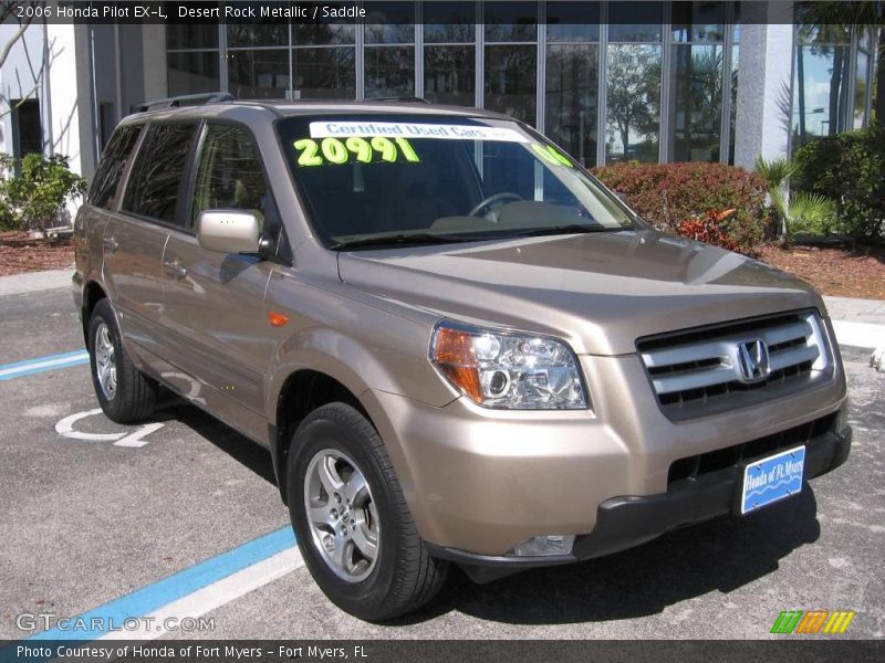 Desert Rock Metallic / Saddle 2006 Honda Pilot EX-L