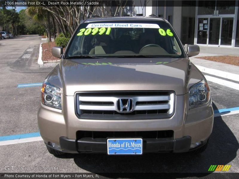 Desert Rock Metallic / Saddle 2006 Honda Pilot EX-L