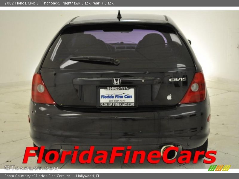Nighthawk Black Pearl / Black 2002 Honda Civic Si Hatchback