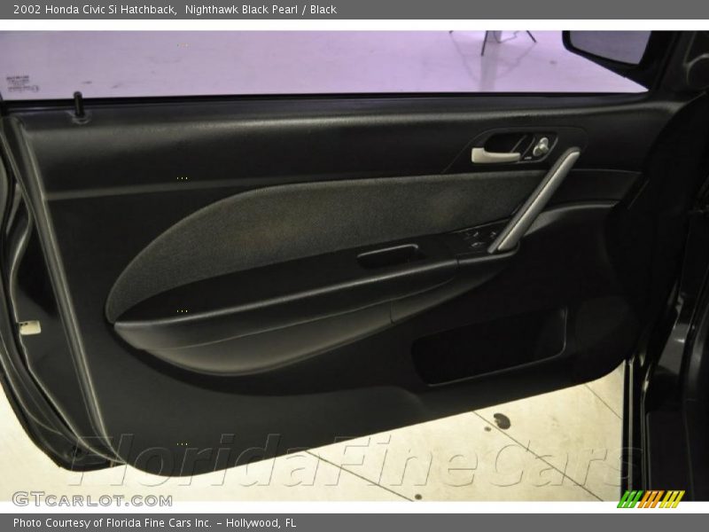 Nighthawk Black Pearl / Black 2002 Honda Civic Si Hatchback
