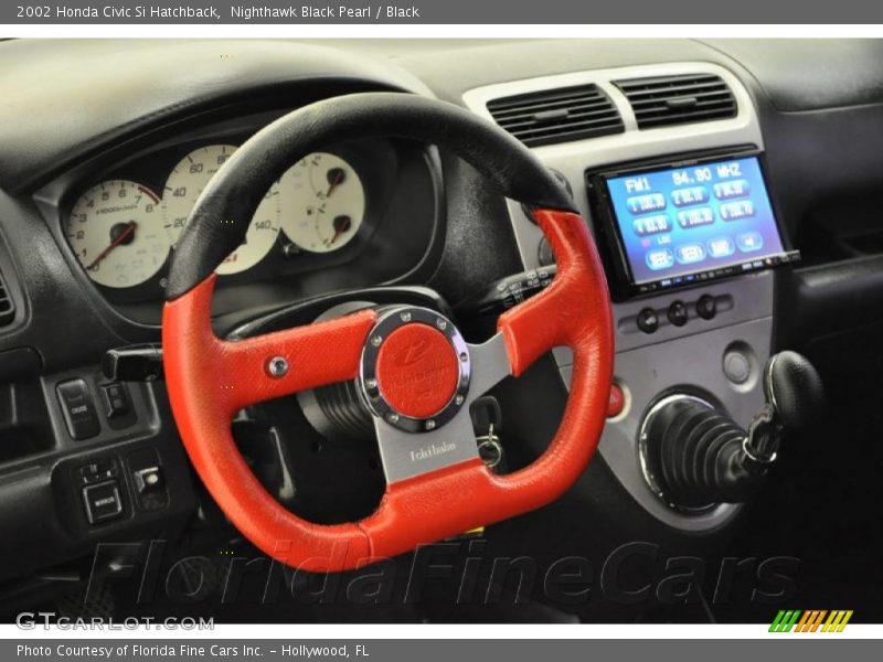 Nighthawk Black Pearl / Black 2002 Honda Civic Si Hatchback