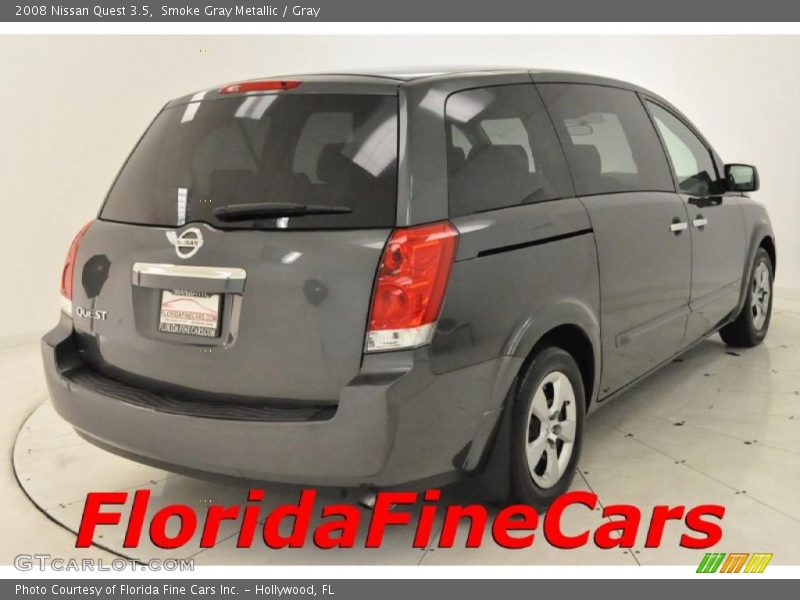 Smoke Gray Metallic / Gray 2008 Nissan Quest 3.5