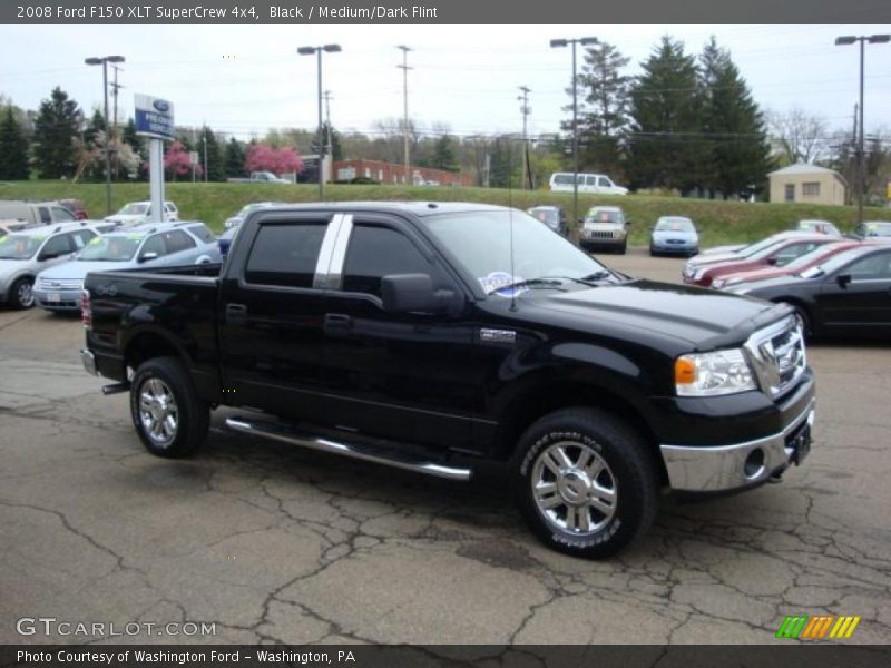 Black / Medium/Dark Flint 2008 Ford F150 XLT SuperCrew 4x4