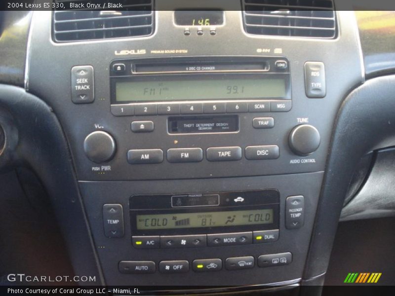 Black Onyx / Black 2004 Lexus ES 330
