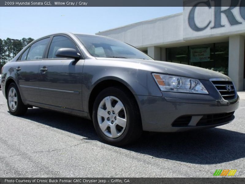 Willow Gray / Gray 2009 Hyundai Sonata GLS