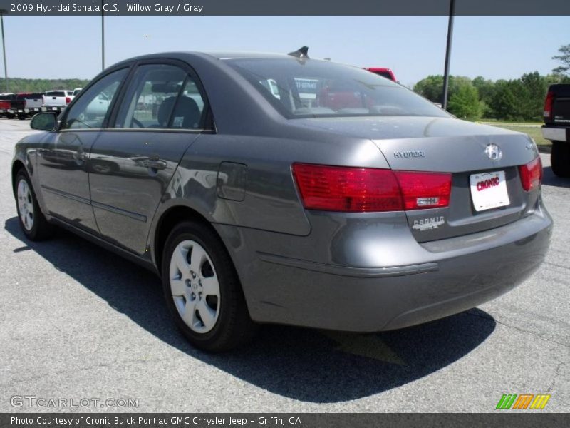 Willow Gray / Gray 2009 Hyundai Sonata GLS
