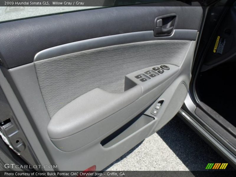 Willow Gray / Gray 2009 Hyundai Sonata GLS