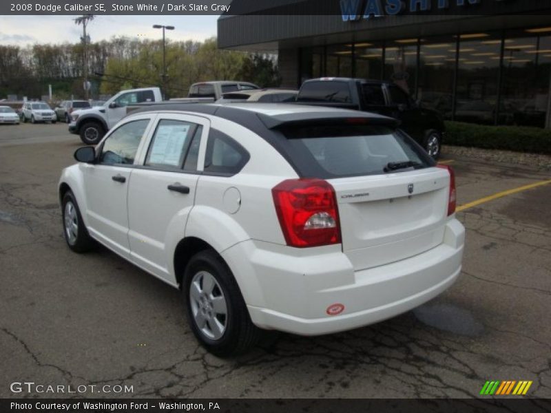 Stone White / Dark Slate Gray 2008 Dodge Caliber SE