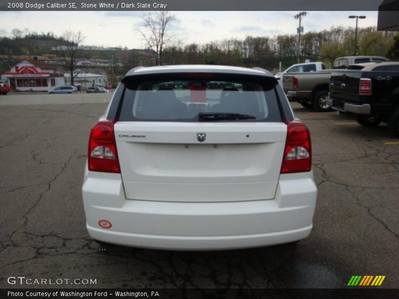 Stone White / Dark Slate Gray 2008 Dodge Caliber SE