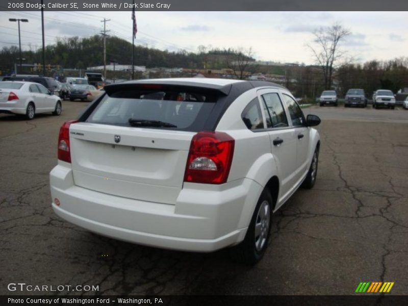 Stone White / Dark Slate Gray 2008 Dodge Caliber SE
