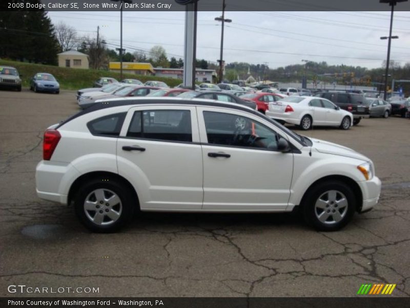 Stone White / Dark Slate Gray 2008 Dodge Caliber SE