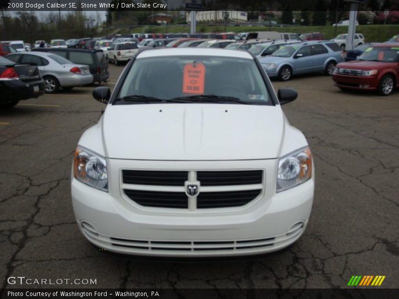 Stone White / Dark Slate Gray 2008 Dodge Caliber SE