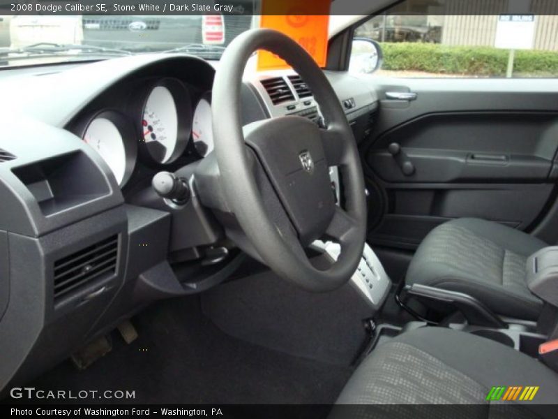 Stone White / Dark Slate Gray 2008 Dodge Caliber SE
