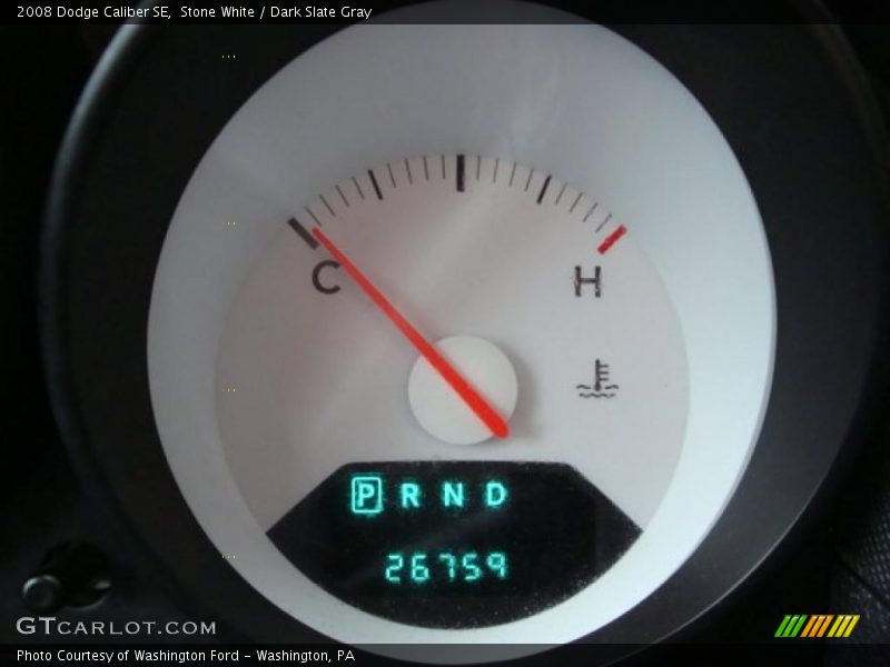 Stone White / Dark Slate Gray 2008 Dodge Caliber SE