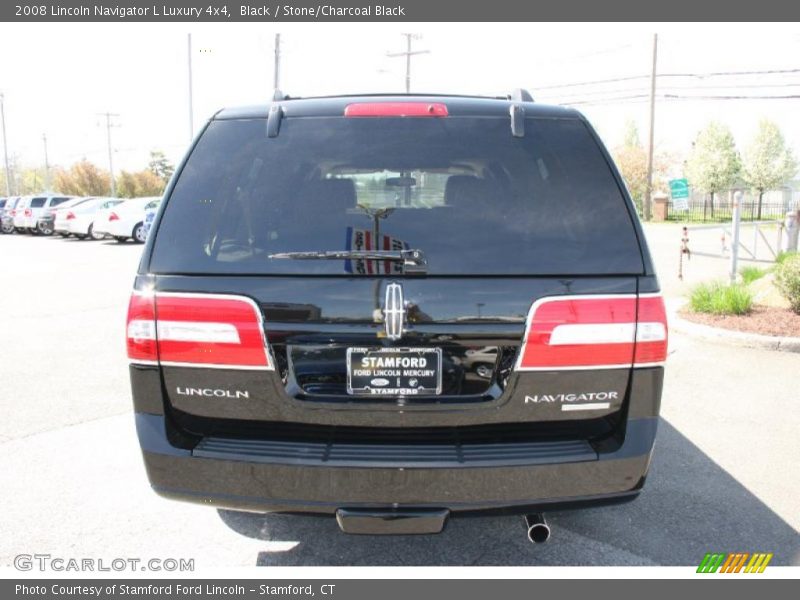 Black / Stone/Charcoal Black 2008 Lincoln Navigator L Luxury 4x4