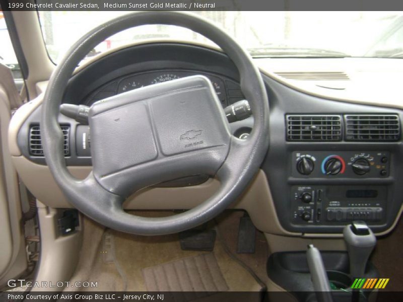 Medium Sunset Gold Metallic / Neutral 1999 Chevrolet Cavalier Sedan