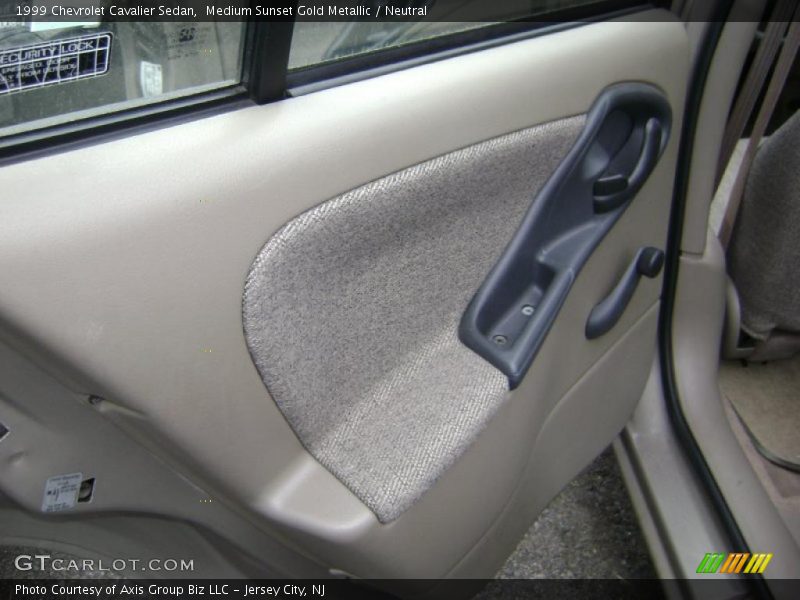 Medium Sunset Gold Metallic / Neutral 1999 Chevrolet Cavalier Sedan