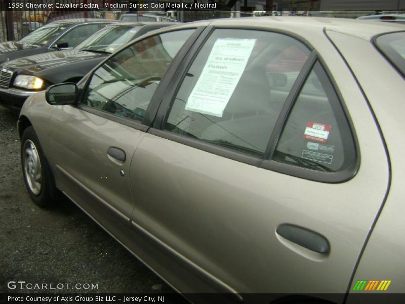 Medium Sunset Gold Metallic / Neutral 1999 Chevrolet Cavalier Sedan