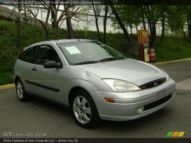 CD Silver Metallic / Dark Charcoal Black 2001 Ford Focus ZX3 Coupe